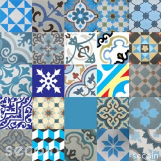 Patchwork - Blue tone